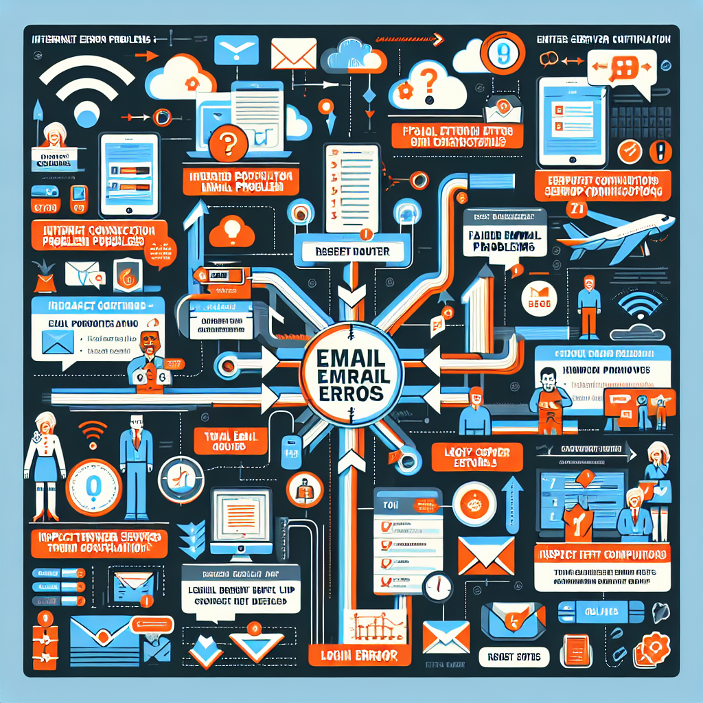 Outlookのエラー原因別の対処法早見表のインフォグラフィック