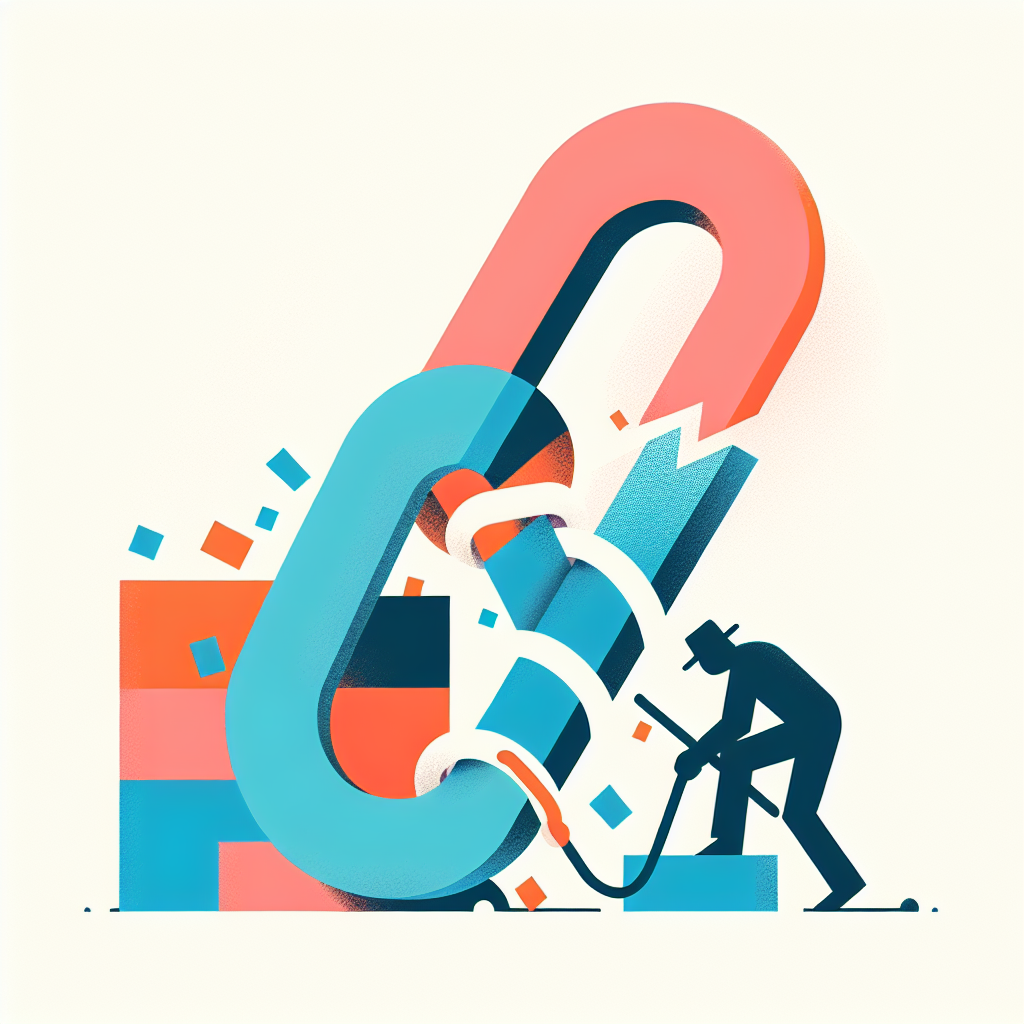 仕事が続かない発達障害の悩みを象徴する壊れた鎖のイラスト