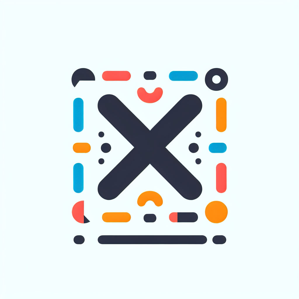 エラコードのシンボルを中心に描いたフラットデザインのイラスト