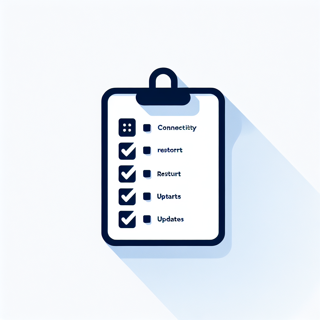 エラ-コ-ド ドラウンドの対処法を示すチェックリストのイラスト