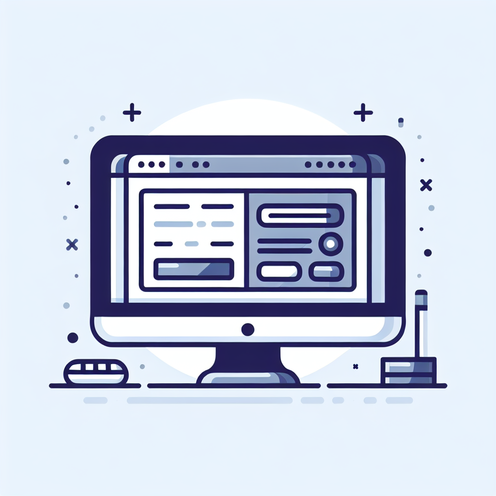 年末調整のWeb入力フォームを表示したコンピュータ画面のイラスト